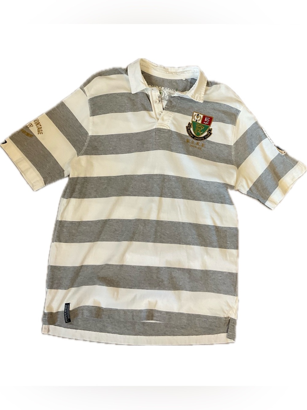 *Point Zero* Vintage Y2K   Short-Sleeve Rugby 1955 Polo Shirt -